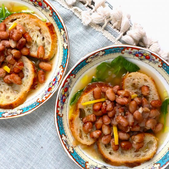 Cranberry Bean Zuppa Lumbarda - Recipe photo by veryveganval