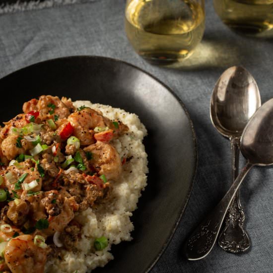 Southern Shrimp and Grits - Recipe photo by Barbara Curry