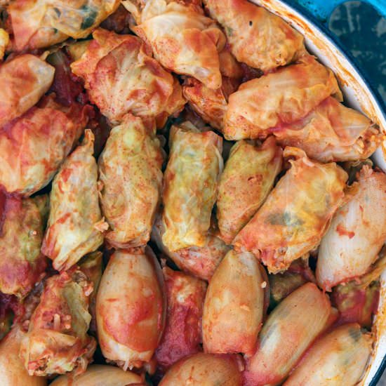 Ukrainian Stuffed Cabbage Holubtsi - Recipe photo by HIldaskitchenblog