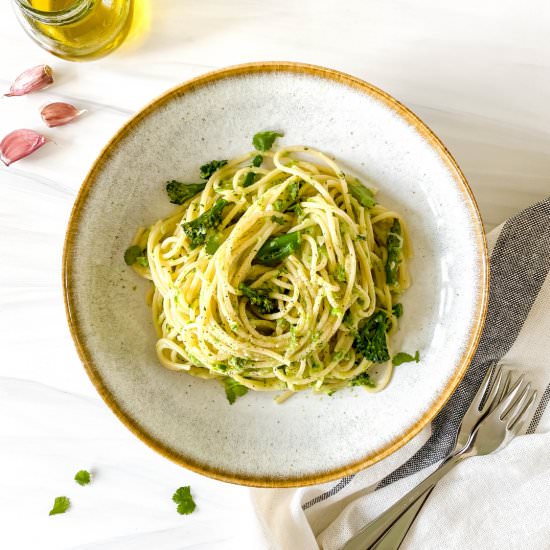 Broccoli asparagus pasta - Recipe photo by Low Histamine Kitchen