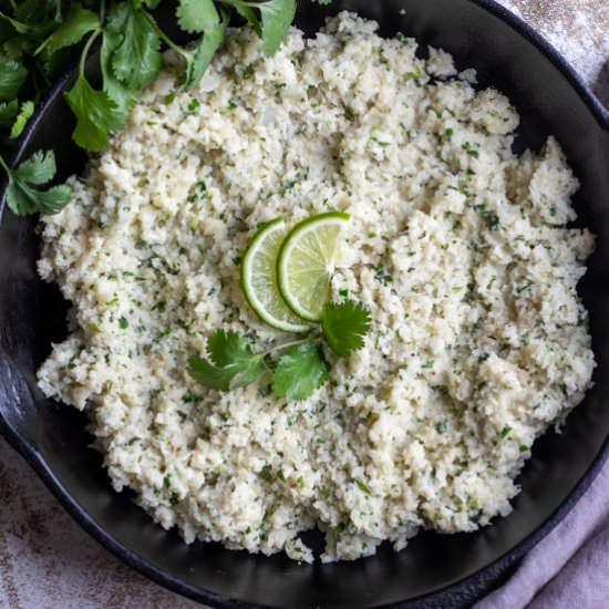 Toasted coconut cauliflower rice - Recipe photo by The Frizzled Leek