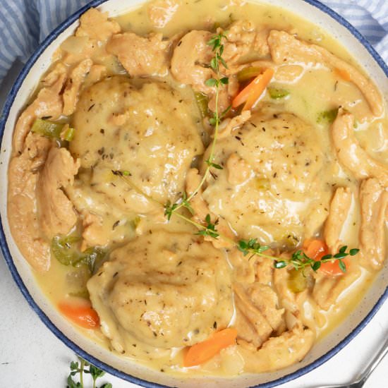 Vegan Chicken and Dumplings - Recipe photo by Zardyplants