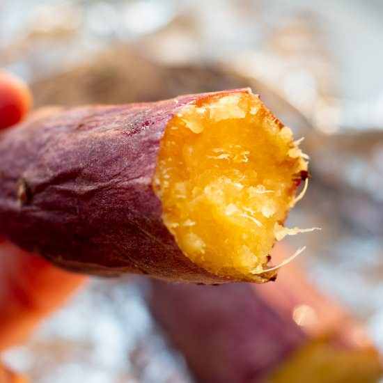 Yakiimo (Roasted Sweet Potatoes) - Recipe photo by chefjacooks