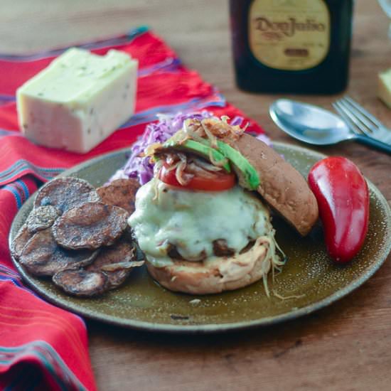 Turkey Burger al Pastor - Recipe photo by Feed Your Soul