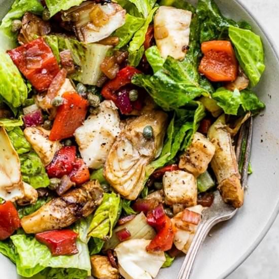 Warm Salad w Artichoke, Peppers, - Recipe photo by Skinnytaste