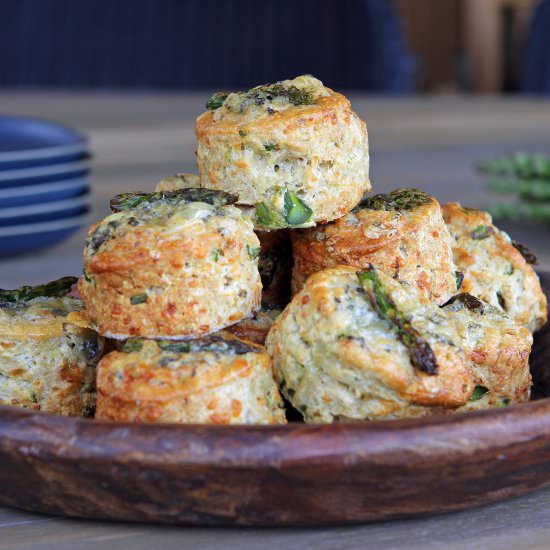 Stilton & Asparagus Scones GF - Recipe photo by glutenfreealchemist