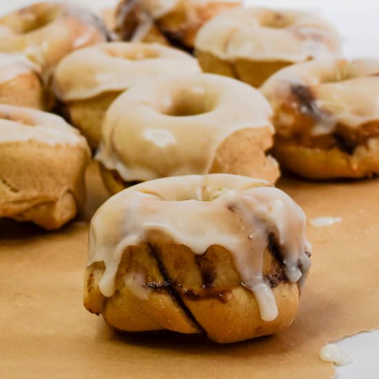 Glazed Cinnamon Roll Donuts - Recipe photo by Waitingforblancmange