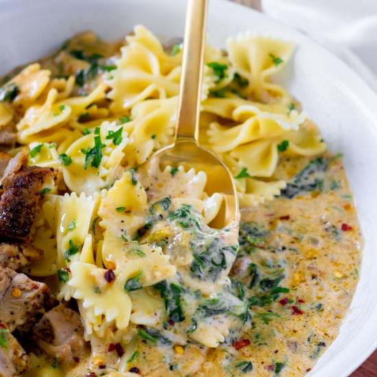 Chicken Florentine Pasta - Recipe photo by ChefDeHome