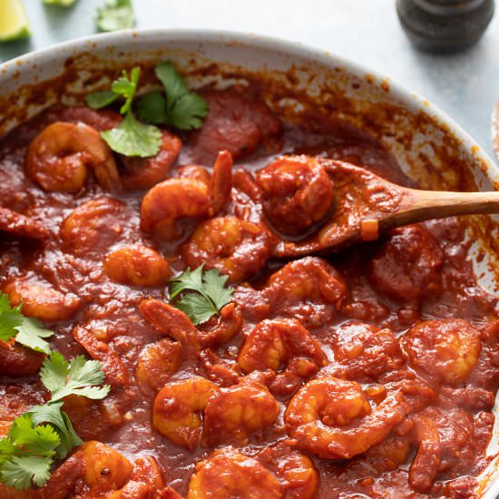 Camarones a la Diabla - Recipe photo by Lemon blossoms