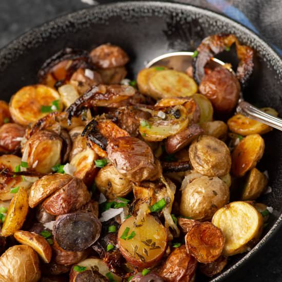 Roasted Potatoes and Onions - Recipe photo by Barbara Curry