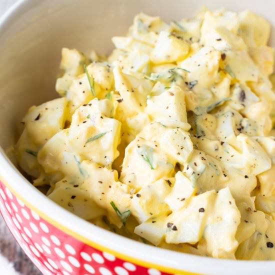 Egg Salad with Pickled Celery - Recipe photo by For the Love of Cooking
