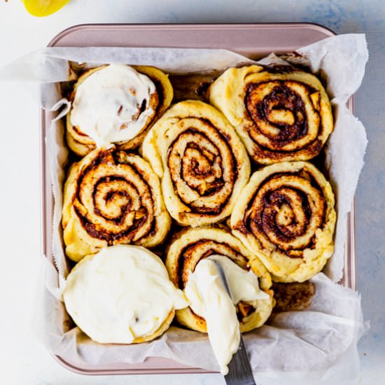Apple Pie Cinnamon Rolls - Recipe photo by ScienceandCrumbs