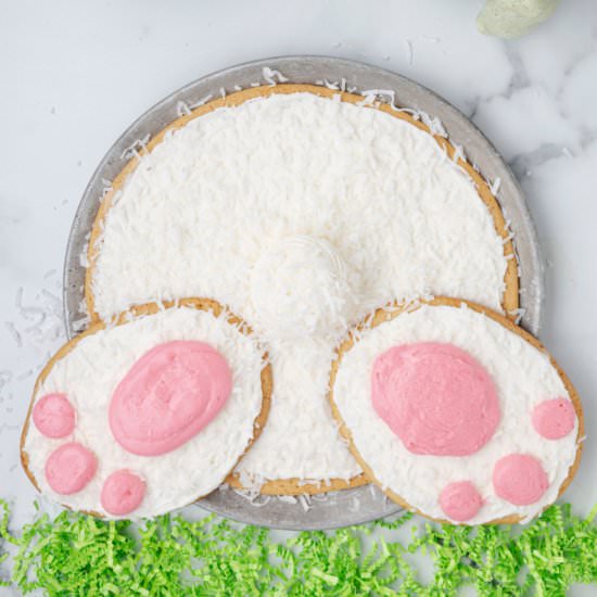 Bunny Butt Cookie Cake - Recipe photo by familyfreshmeals