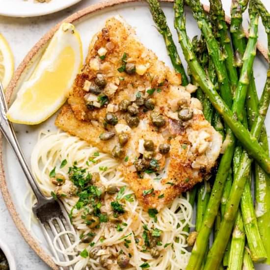Cod Piccata Recipe - Recipe photo by erinliveswhole