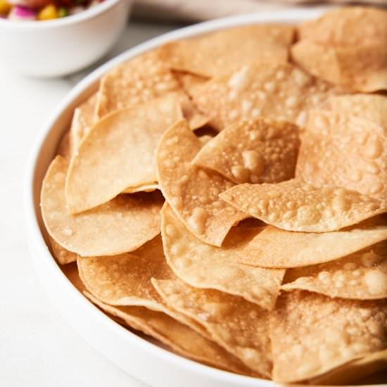 Homemade Tortilla Chips (Totopos) - Recipe photo by brokebankvegan