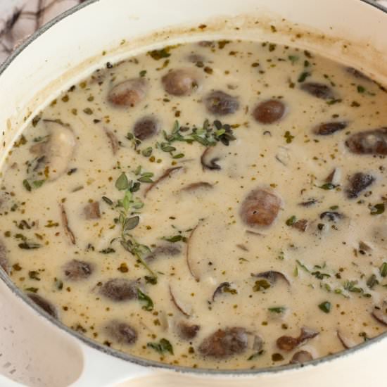 Creamy Mushroom Soup - Recipe photo by Small Town Woman