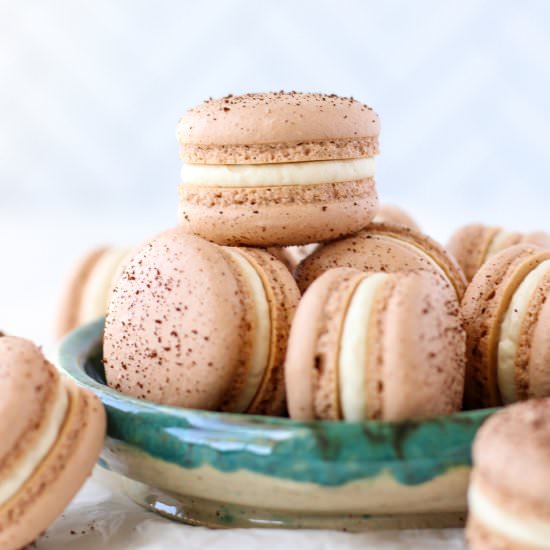 Vietnamese Iced Coffee Macarons - Recipe photo by Bakes and Blunders