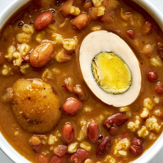 Vegetarian Cholent - Recipe photo by proportionalplate