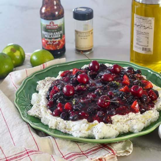 Honey Labneh with Berries - Recipe photo by Feed Your Soul