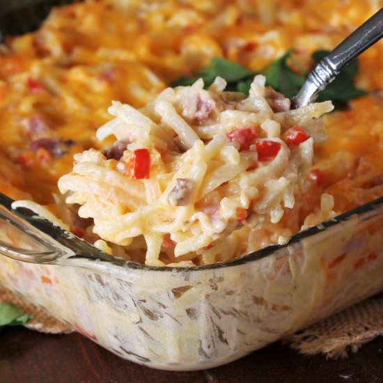 Ham & Cheese Hash Brown Casserole - Recipe photo by thekitchenismyplayground