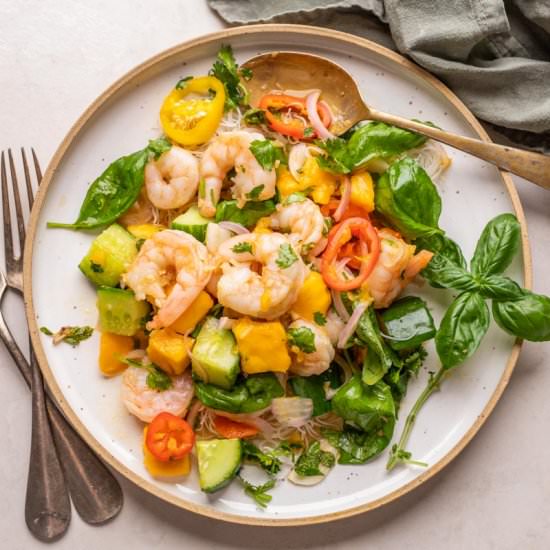 Thai Prawn Mango Salad - Recipe photo by myfoodstory
