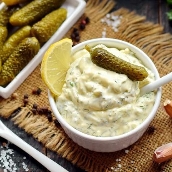 Tartar Sauce Recipe with Pickles - Recipe photo by FreeFoodTips