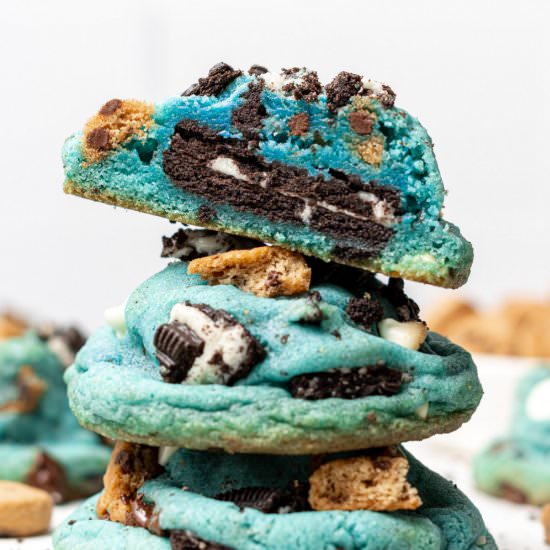 Cookie Monster Cookies - Recipe photo by cookiedoughdiaries