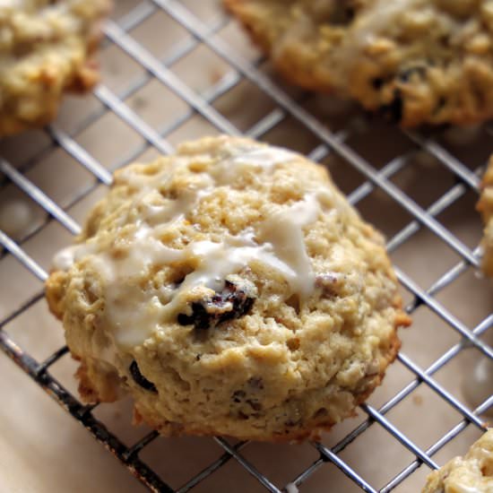 Granola Scones with Orange Glaze - Recipe photo by flavor-feed