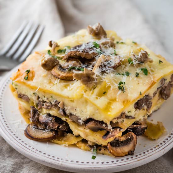 Incredible Mushroom Lasagna - Recipe photo by garlic and zest