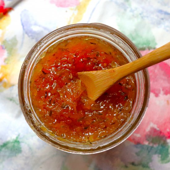 Bittersweet Pomelo Jam - Recipe photo by veryveganval