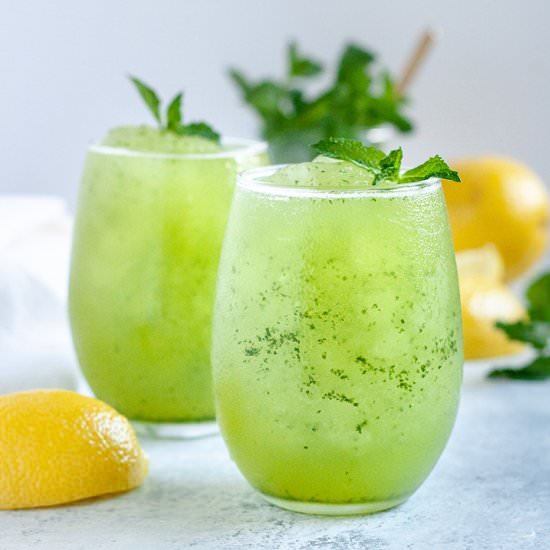 Aloe Vera Lemonade Slush - Recipe photo by wellvegan