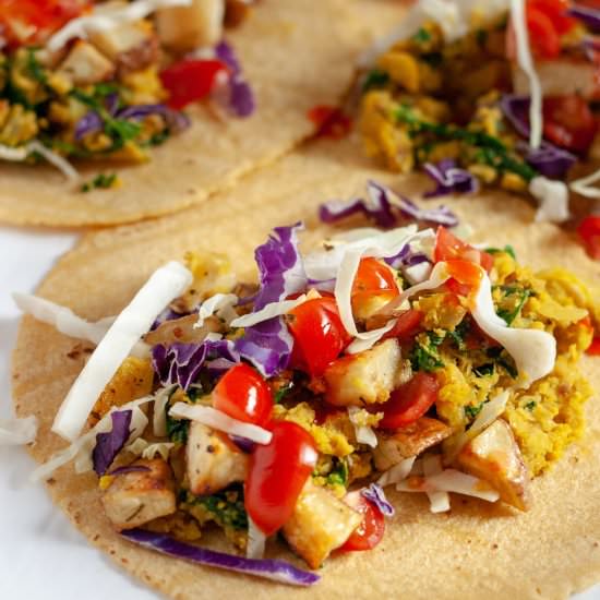 Vegan Breakfast Tacos - Recipe photo by wellvegan