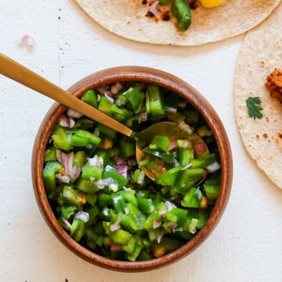 Fresh Jalapeño Relish - Recipe photo by wellvegan