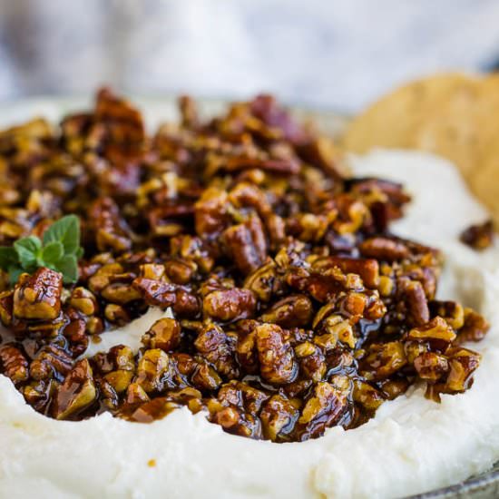 Goat Cheese w/Pecan Pie Sauce - Recipe photo by CallMePMc