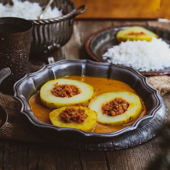 Pepe r Dolma/ Stuffed Papaya - Recipe photo by TheEpicureanfeast