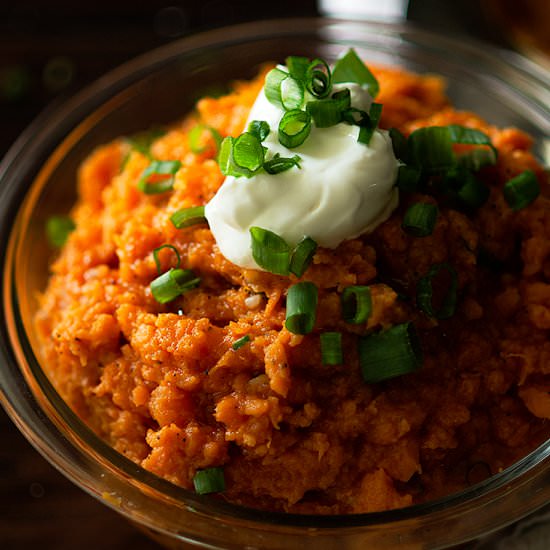 Recipe for Mashed Sweet Potatoes - Recipe photo by Chicken Fried Kitchen