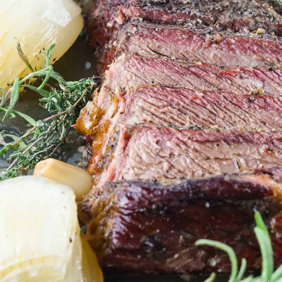 Smoked Chuck Roast - Recipe photo by BestBeefRecipes