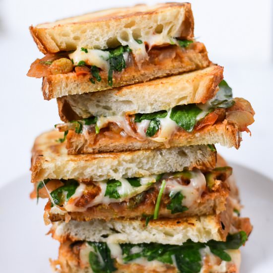 Caponata Veggie Grilled Cheese - Recipe photo by kindrootsfood