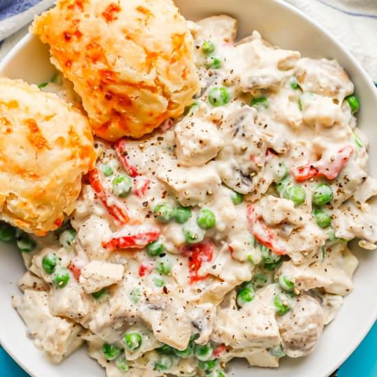 Chicken a la king - Recipe photo by Family Food on the Table