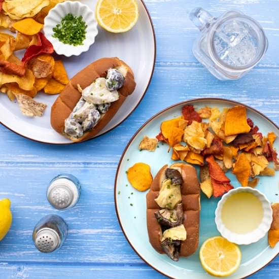 Plant-Based Shiitake Lobster Rolls - Recipe photo by BitterSweet