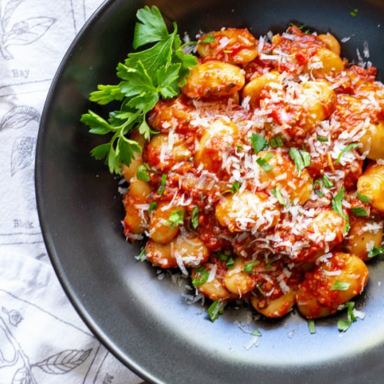 Corona Beans with Roasted Tomato - Recipe photo by mjskitchen