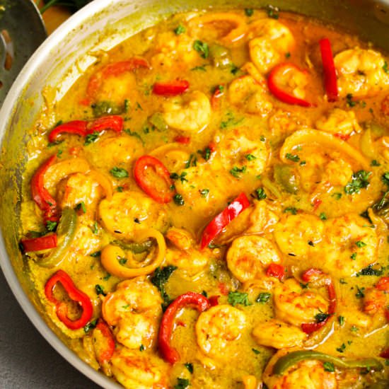 Jamaican Curry Shrimp - Recipe photo by Simshomekitchen
