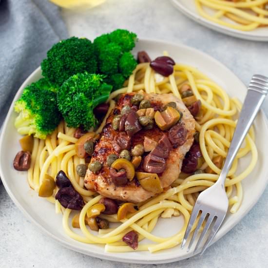 Pork Cutlets with Olives and Capers - Recipe photo by Wearenotmartha