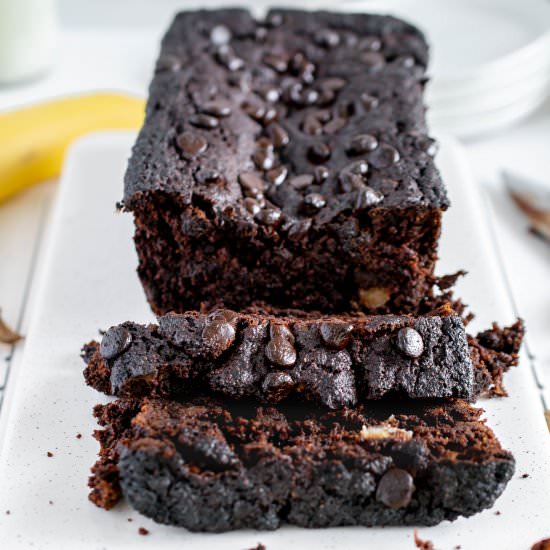 Sugar Free Chocolate Banana Bread - Recipe photo by fitandfull