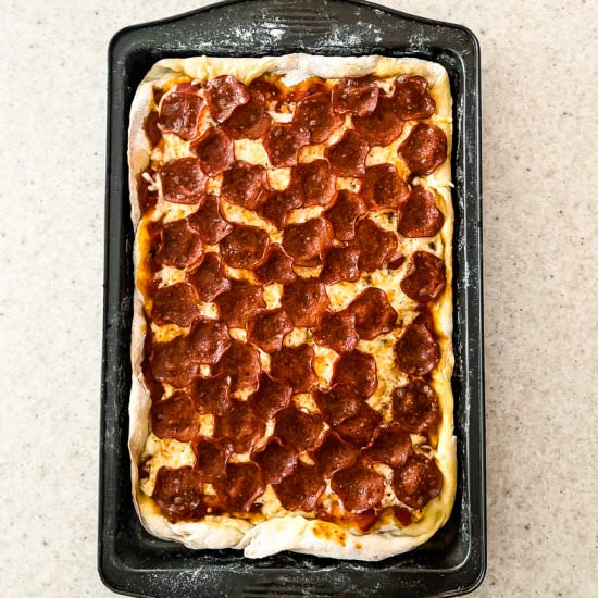Homemade Pepperoni Pizza - Recipe photo by Lisa G Cooks