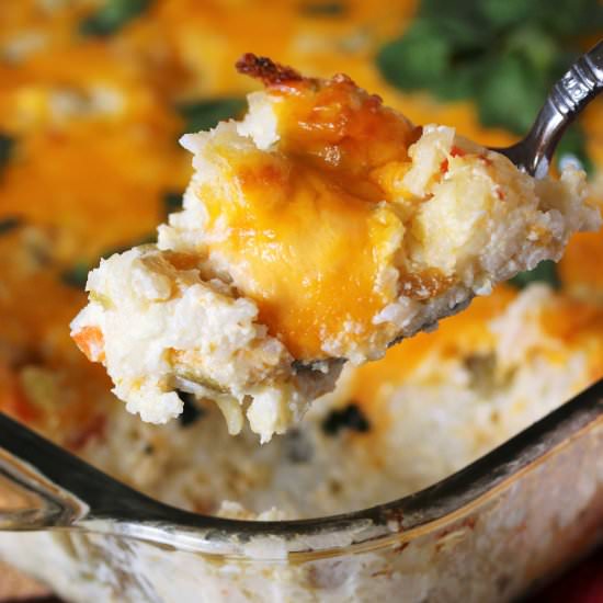Cheesy Sour Cream Rice - Recipe photo by thekitchenismyplayground