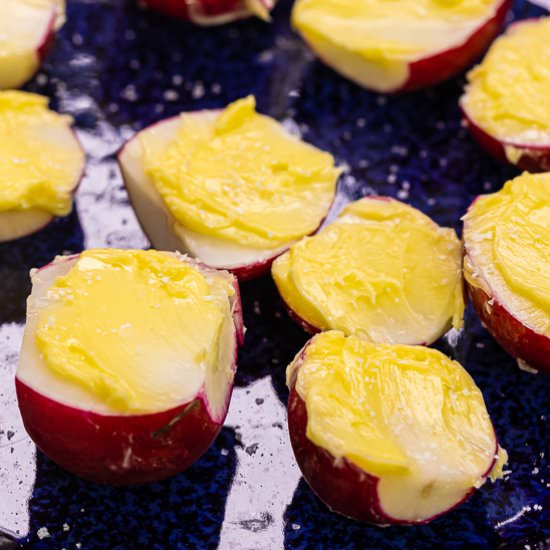 Radish with Butter and Salt - Recipe photo by The Mediterranean Dish