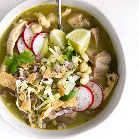 Pozole Verde - Recipe photo by theforkedspoon