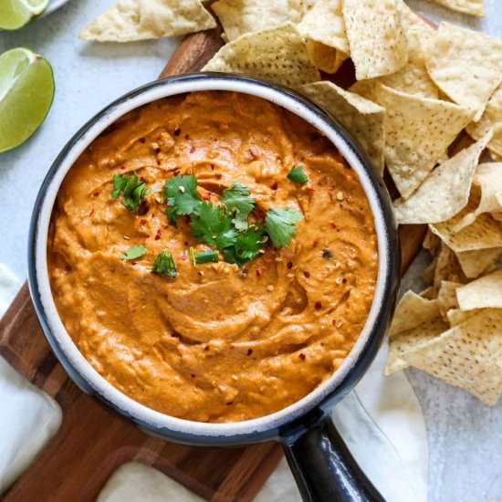 The Best Vegan Queso - Recipe photo by wellvegan