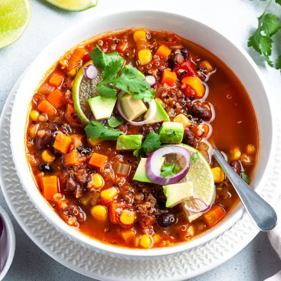 Quinoa Vegetable Soup - Recipe photo by itsnotcomplicatedrecipes